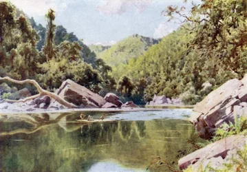 Vlotten op de Nan-tu Rivier